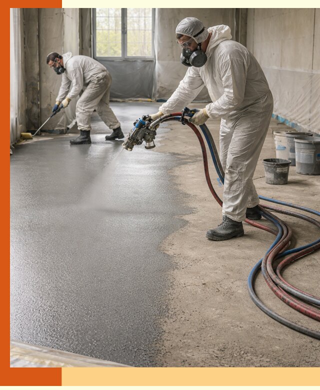 Гидроизоляция полимочевиной полов и конструкций в Усолье-Сибирском