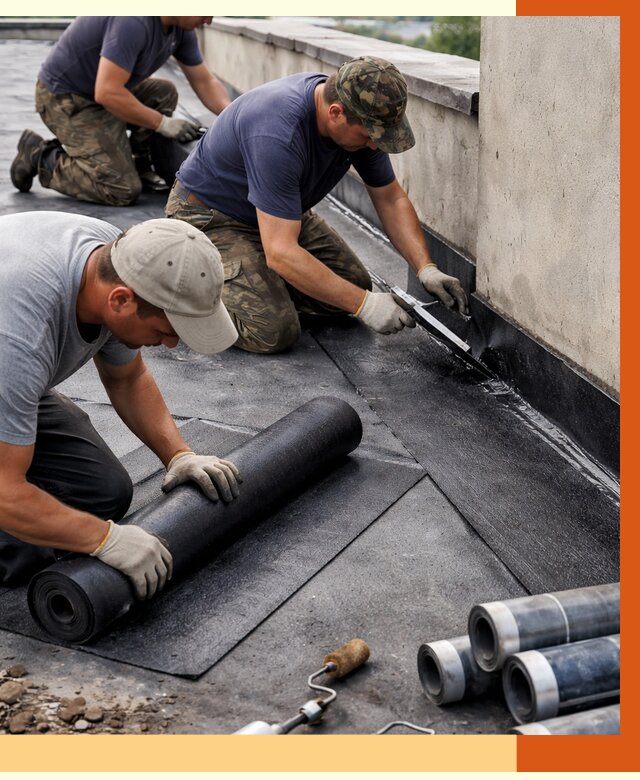 Гидроизоляция кровли в Усолье-Сибирском от 4644 руб. — профессиональная гидроизоляция крыши | ТепломастерСль