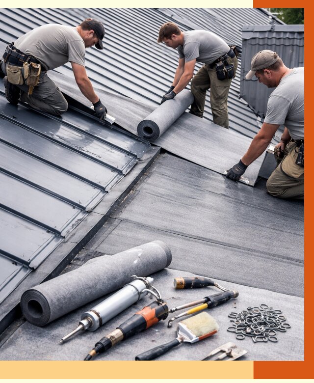 Гидроизоляция металлической кровли полимочевиной в Усолье-Сибирском от 8772 руб. | ТепломастерСль