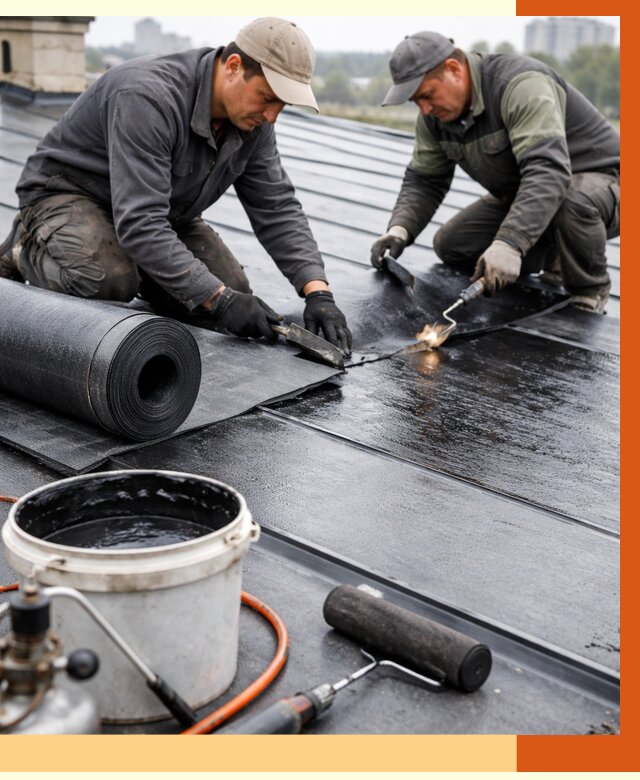Гидроизоляция фальцевой кровли в Усолье-Сибирском от 7740 руб. под ключ | ТепломастерСль