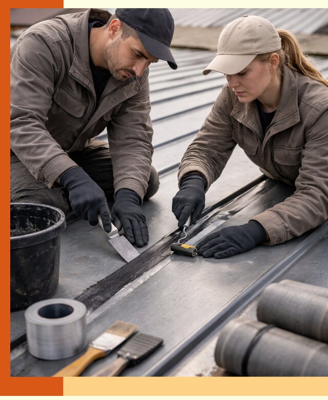 Гидроизоляция фальцевой кровли в Усолье-Сибирском качественно и надежно