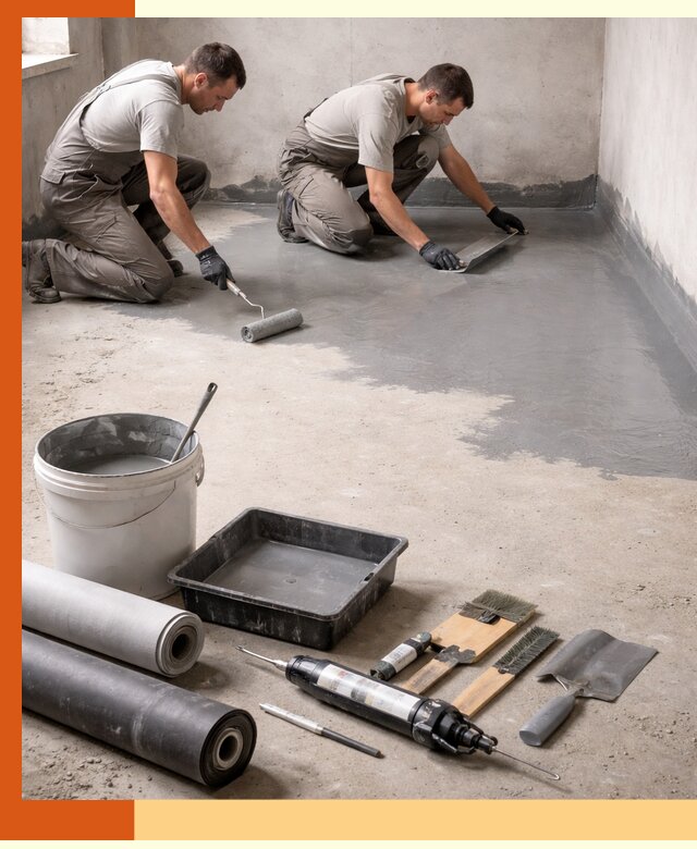 Гидроизоляция пола в Усолье-Сибирском — надежная защита от влаги и протечек