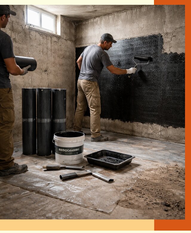 Гидроизоляция подвала в Усолье-Сибирском от 3612 руб. под ключ | Профессионально — ТепломастерСль