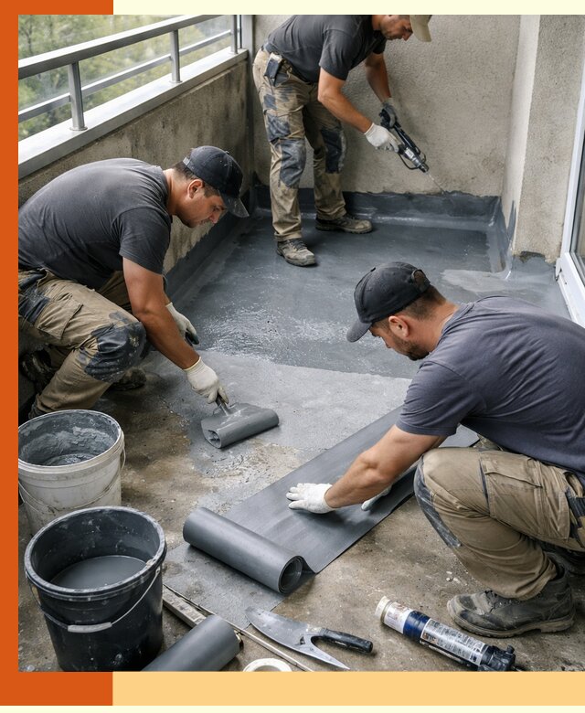 Гидроизоляция балкона в Усолье-Сибирском: надежная защита от протечек