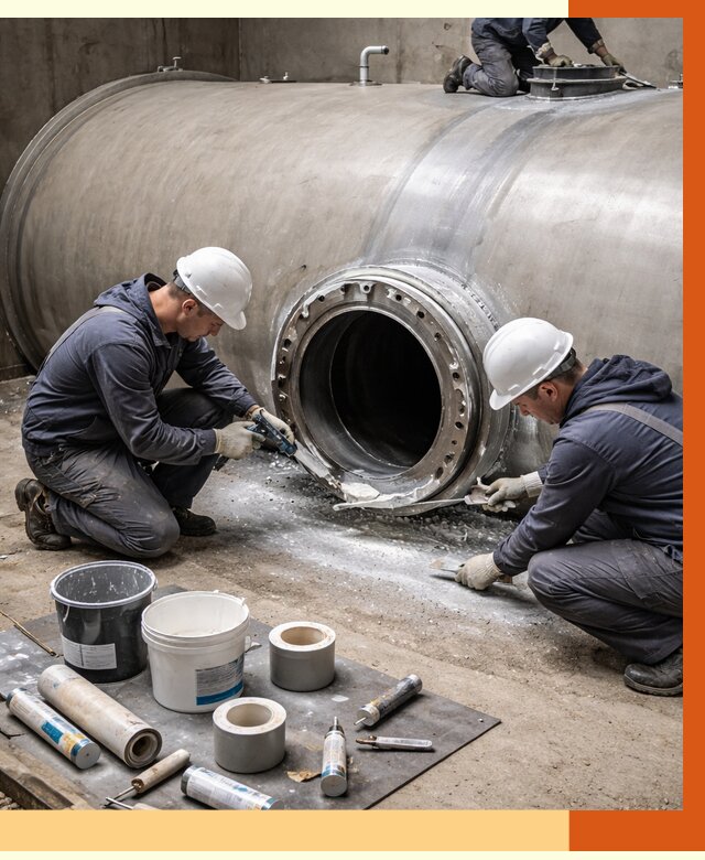 Гидроизоляция резервуара с топливом в Усолье-Сибирском от 77400 руб. под ключ | ТепломастерСль