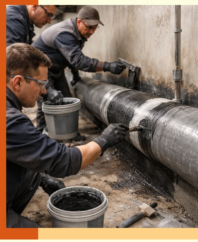 Гидроизоляция труб в Усолье-Сибирском — защита и герметизация коммуникаций