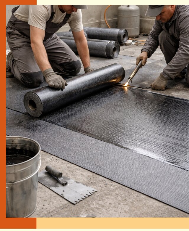 Монтаж гидроизоляционной мембраны в Усолье-Сибирском для зданий и конструкций